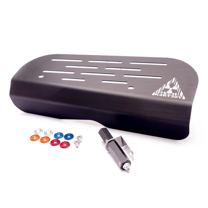 Alternator Cover, Aluminum, Black | Subaru WRX (2002-2014), STI (2004-2021), ALL EJ Subarus