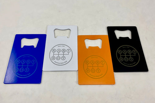 Credit Card Sized Bottle Opener With Our Old School Logo